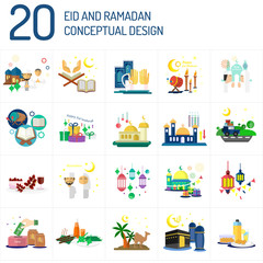 Eid Mubarak and Ramadan Conceptual Design