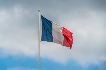 French flag on summer day