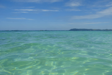 crystal pure waters; bay of the tropical sea, Thailand