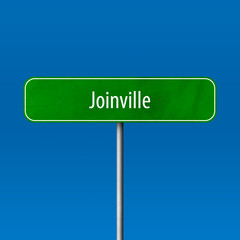 Joinville Town sign - place-name sign