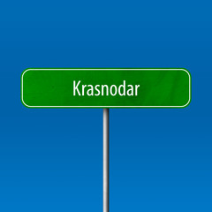 Krasnodar Town sign - place-name sign