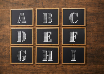 blackboard(English alphabet)