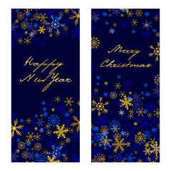 Set of vector christmas . New Year banners 2017