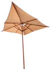 parasol armature bois, fond blanc
