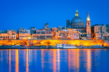 Fototapeta na wymiar Valletta, Malta, Marsans Harbour