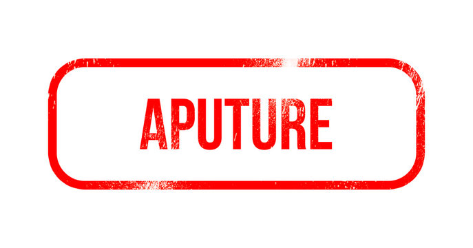 aputure red grunge rubber - stamp