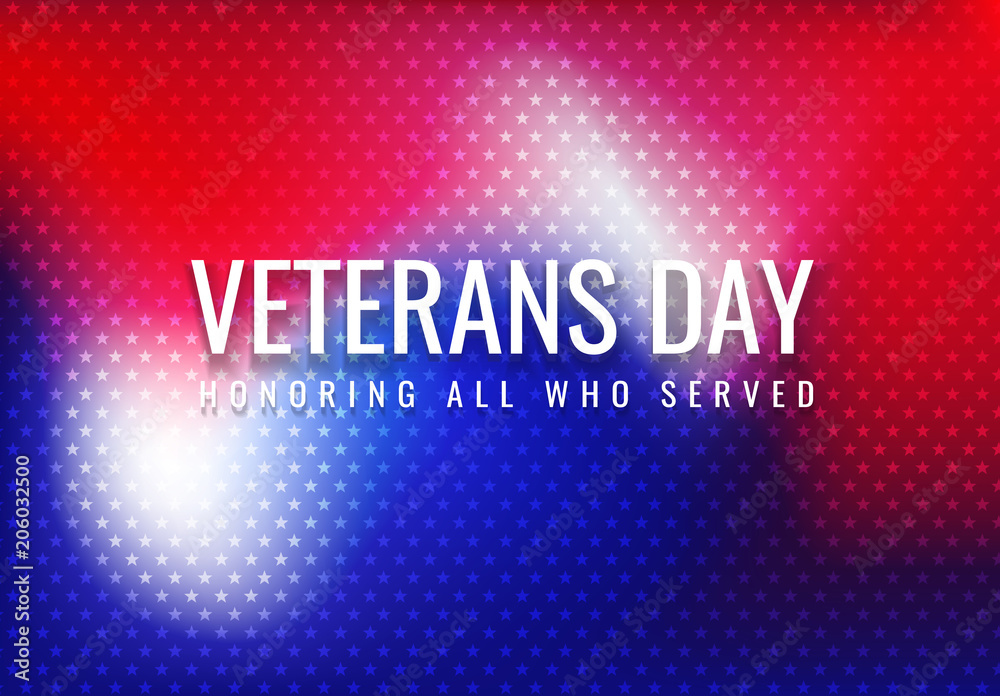 Poster veterans day abstract background halftone gradient vector
