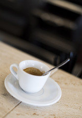 cup of espresso to the Neapolitan bar. food italy