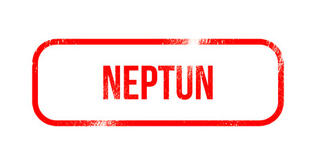 neptun red grunge rubber - stamp © Bildgigant