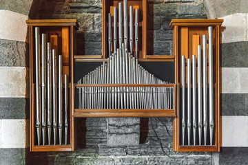 Fototapeta premium Organ pipes from a church organ