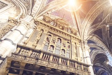 Fototapeta premium Detail of a church organ