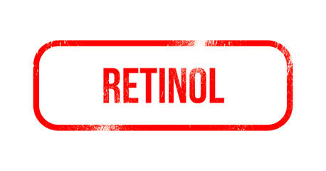 Retinol red grunge rubber - stamp