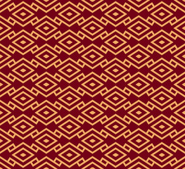 Vector seamless pattern. Modern stylish texture. Geometric striped ornament. luxury linear pattern