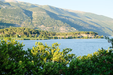 Pamvotida See in Ioannina in Griechenland