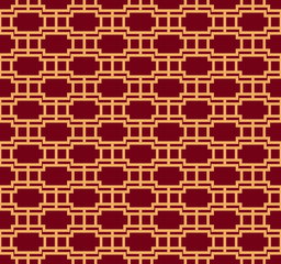 Fototapeta premium Vector seamless pattern. Modern stylish texture. Geometric striped ornament. luxury linear pattern