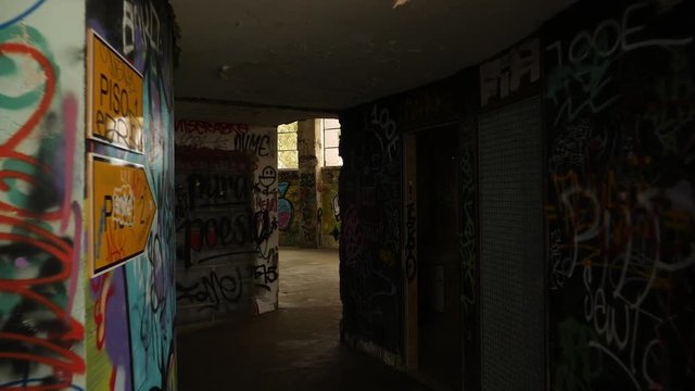 Abandoned building with graffiti #2