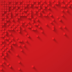 Red abstract background vector with blank space for text.