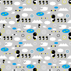Antarctic background. Seamless pattern.Vector. 南極のパターン © tabosan