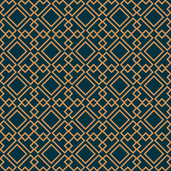 Vector seamless pattern. Modern stylish texture. Geometric striped ornament. luxury linear pattern