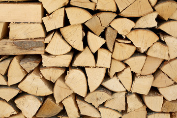 background of logs of wood