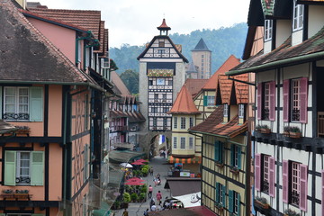 Pahang, Malaysia - 19 MAY 2018 : View around Colmar Tropical resort at Berjaya Hill, a famous...