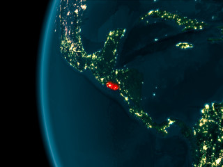 Night view of El Salvador