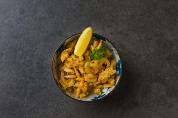 koebi karaage japanese deep fried small shrimp