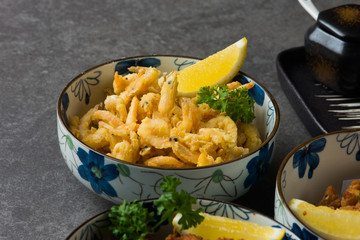 various japanese deep fried foods