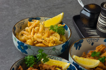 various japanese deep fried foods