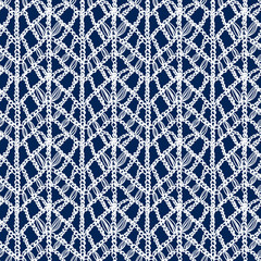 Crochet pattern knitting lace handmade macrame blue 4