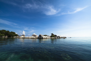 Naklejka premium Indonesia, Belitung Island, View of Bird Island