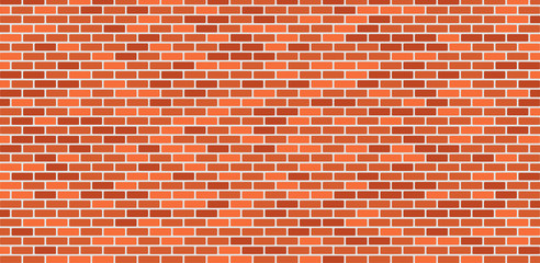 Red brick wall. Background vector illustration