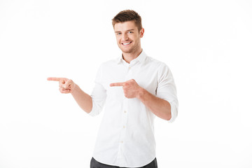 Portrait of a smiling young man looking at camera