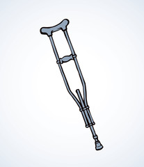 Crutch. Vector drawing