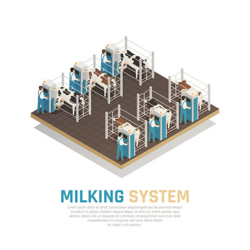 Milking Operation Factory Background