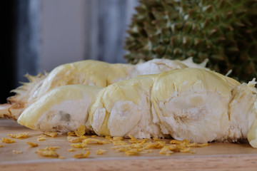 durian on wood