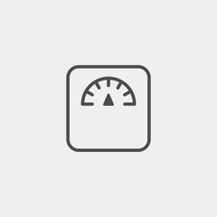 Floor scales flat vector icon