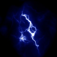 Lightning template. Electric thunderbolt in the sky. Nature image