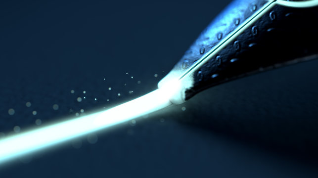 Fountain Pen Drawing Luminous Line