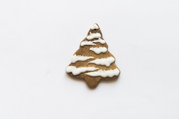 Decorating Christmas Cookies with Icing ISOLATED