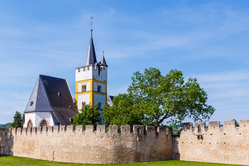 Ingelheim am Rhein, die Burgkirche. 21.05.2018. 