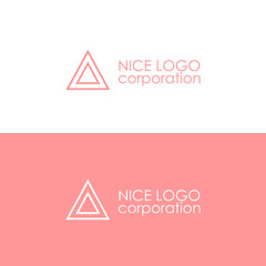 Modern and Simple Triangle logo template