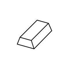 gold bar icon. Element of mobile banking for smart concept and web apps. Thin line gold bar icon can be used for web and mobile