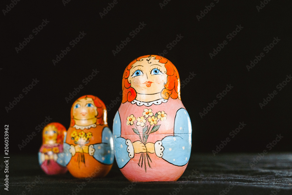 Wall mural Russian nested doll