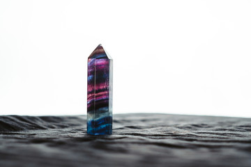 Crystal stone macro mineral surface