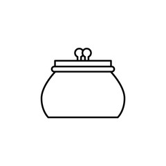 purse icon. Element of mobile banking for smart concept and web apps. Thin line purse icon can be used for web and mobile
