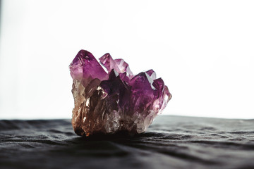 Crystal stone macro mineral surface