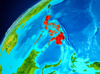 Philippines on Earth from space