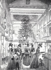 Weihnachtsbaum in einem Kaufhaus
