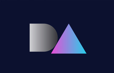 Fototapeta premium initial alphabet letter da d a logo company icon design